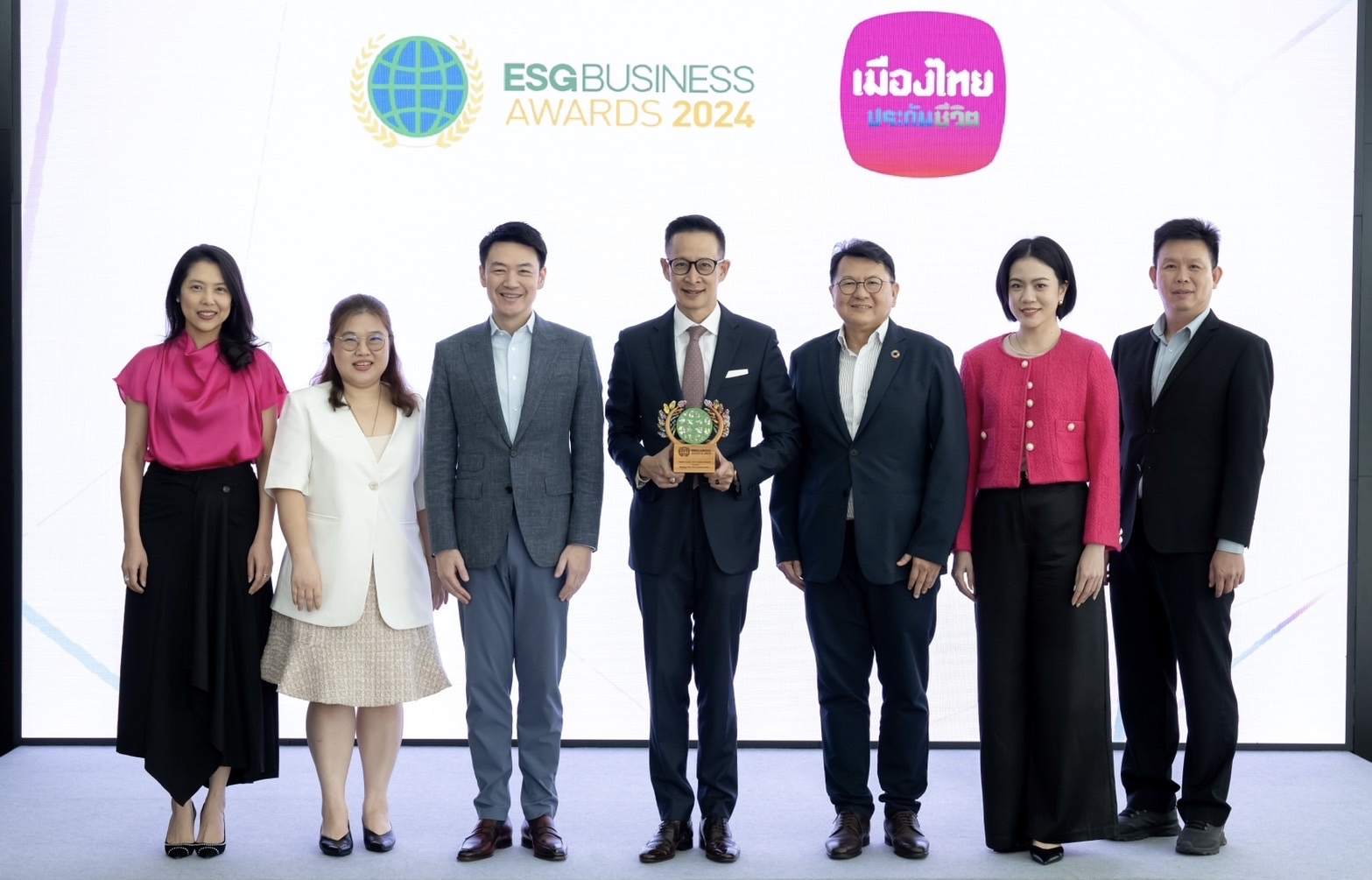 เมืองไทยประกันชีวิต  คว้ารางวัล “Health Equity and Inclusion Award”จากงาน ESGBusiness Awards2024 สะท้อนจุดยืนองค์กรที่มุ่งสร้างโอกาสให้ทุกคนเข้าถึงประกันชีวิตและสุขภาพได้อย่างเท่าเทียม